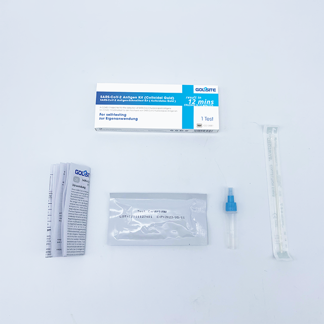 Kit de test rapide d'antigène COVID-19 English Deutsch marqué CE pour l'auto-test